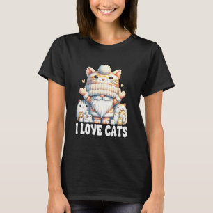 Ik Hou Van Katten Dwerg Grafisch Voor Vrouwen Mann T-shirt