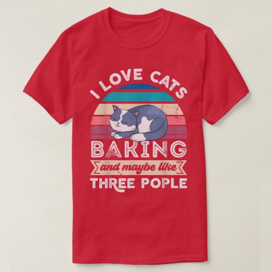 Ik hou van katten en als Drie Mensen 1962 T-shirt (Design voorkant)