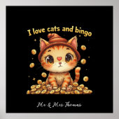 Ik hou van katten en Bingo Perfect Combo Bingo Lie Poster (Voorkant)