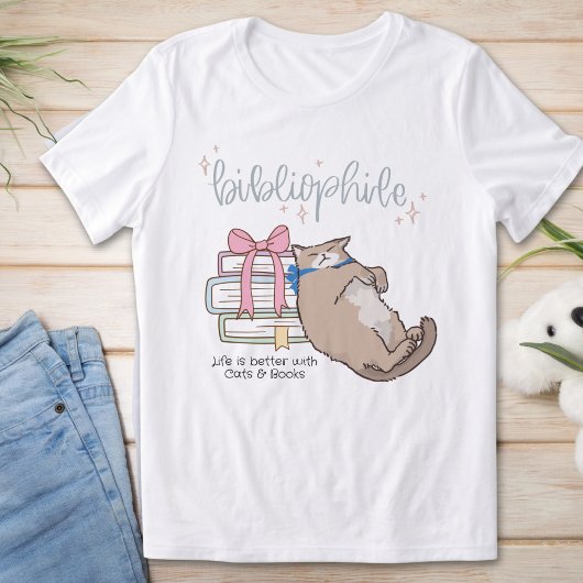 Ik hou van katten en boeken, grappige bibliofiel Tri-Blend shirt