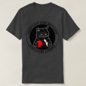 Ik hou van katten en Bowling en misschien 3 mensen T-shirt (Design voorkant)