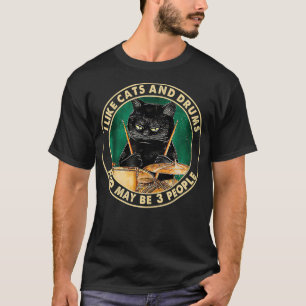 Ik Hou Van Katten En Drums En Misschien 3 Mensen K T-shirt