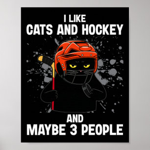 Ik Hou Van Katten En Hockey En Misschien 3 Mensen Poster