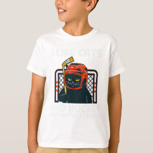 Ik Hou Van Katten En Hockey En Misschien 3 Mensen T-shirt