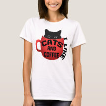 Ik hou van katten en koffie, Klassiek Shirt