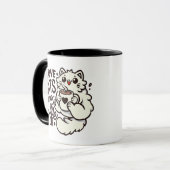 Ik hou van katten en koffie! mok (Voorkant links)