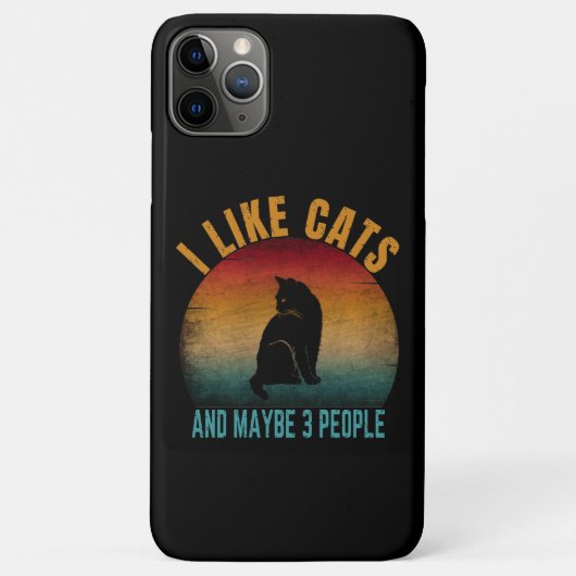 IK HOU VAN KATTEN EN MISSCHIEN 3 MENSEN Case-Mate iPhone CASE (Achterkant)