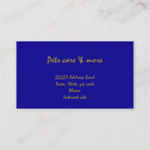 Ik hou van katten - goud visitekaartje (Achterkant)