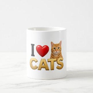 Ik hou van katten | Grappig kattenliefhebber cadea Koffiemok