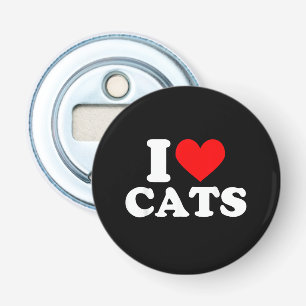 Ik Hou van Katten - Ik Hou van Katten Ik Hou van K Button Flesopener