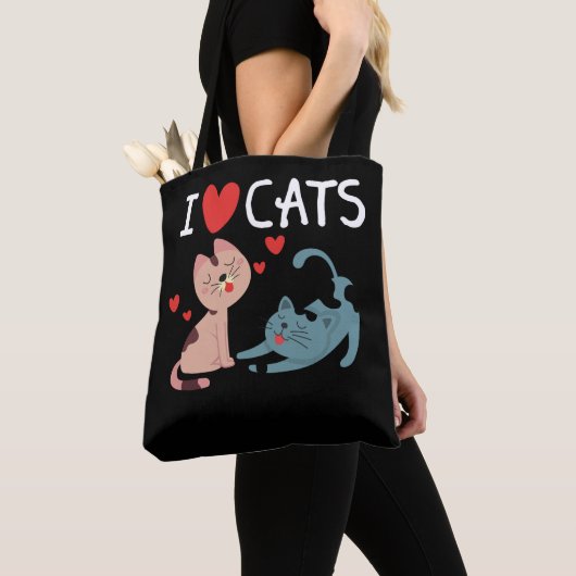 Ik hou van katten - ik hou van Kittens Tote Bag (Dichtbij)