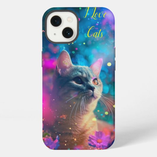 Ik hou van katten iPhone hoesje (Achterkant)