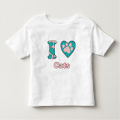 Ik hou van katten kinder shirts (Voorkant)