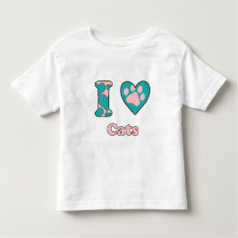 Ik hou van katten kinder shirts