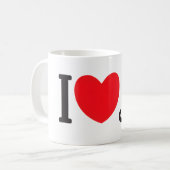 Ik hou van katten koffiemok (Voorkant links)