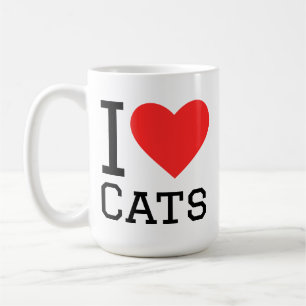 Ik hou van katten koffiemok