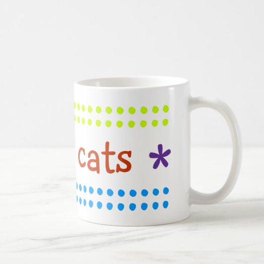 Ik hou van katten koffiemok (Rechts)