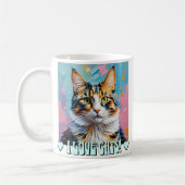 Ik hou van katten! koffiemok (Links)
