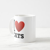 Ik hou van katten koffiemok (Voorkant links)