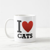 Ik hou van katten koffiemok (Links)