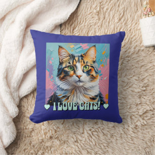Ik hou van katten! kussen