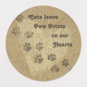 Ik hou van katten labels (Design 2)