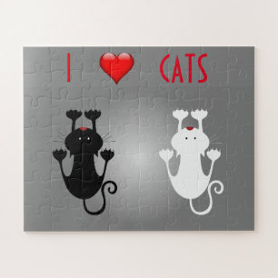 Ik hou van katten legpuzzel