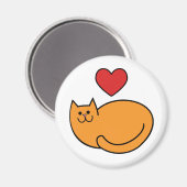 Ik hou van katten magneet (Voorkant / Achterkant)