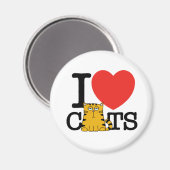 Ik hou van katten magneet (Voorkant / Achterkant)