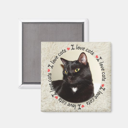Ik hou van katten magneet (Voorkant / Achterkant)