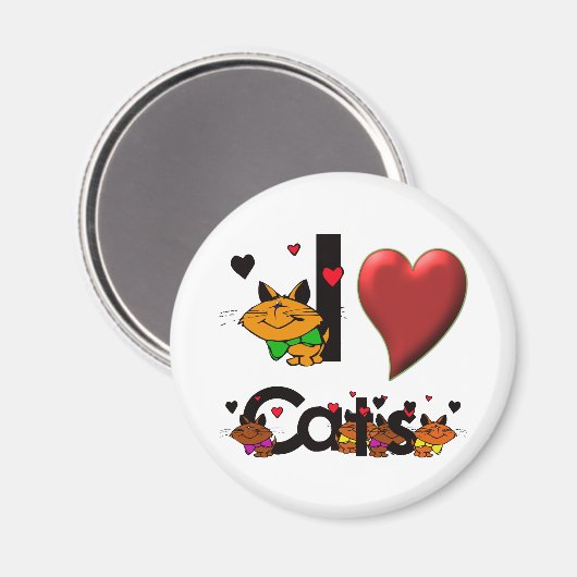 Ik hou van katten magneet