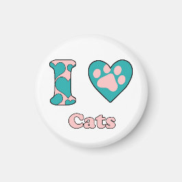 Ik hou van katten magneet