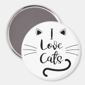 Ik hou van katten magneet (Voorkant / Achterkant)
