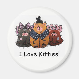 Ik hou van Katten Magnet