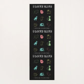 Ik hou van katten - mensen zijn te veel werk (V5) Yogamat (Achterkant)