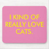 Ik hou van katten Muismat (Voorkant)