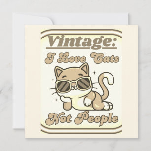 Ik hou van katten, niet van mensen kaart