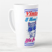 Ik hou van katten, niet van mensen latte mok (Linkerhoek)