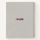 Ik hou van katten 😻 notitieboek (Achterkant)