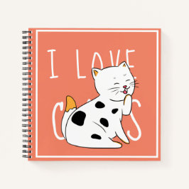 Ik hou van katten - Notitieboek tekenen