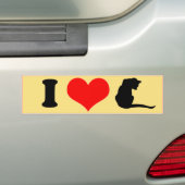 IK HOU VAN KATTEN -.png Bumpersticker (Op auto)