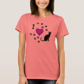Ik hou van katten Shirt (Voorkant)