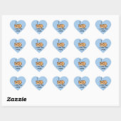 Ik hou van katten slaapjes, hart sticker (Vel)