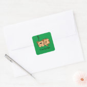 Ik Hou Van Katten Slaapjes, Vierkante Sticker (Envelop)