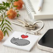 Ik hou van katten sleutelhanger (Voorkant Rechts)