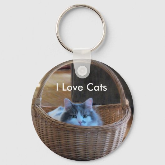 Ik hou van katten sleutelhanger (Voorkant)