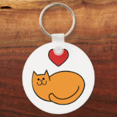 Ik hou van katten sleutelhanger (Voorkant)