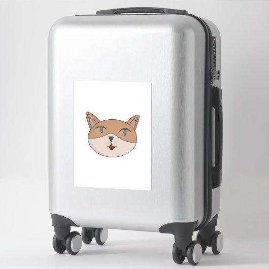 Ik hou van katten sticker (Koffer)