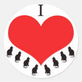 Ik hou van katten Stickers (Voorkant)