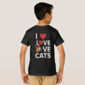 Ik hou van katten t-shirt (Achterkant volledig)